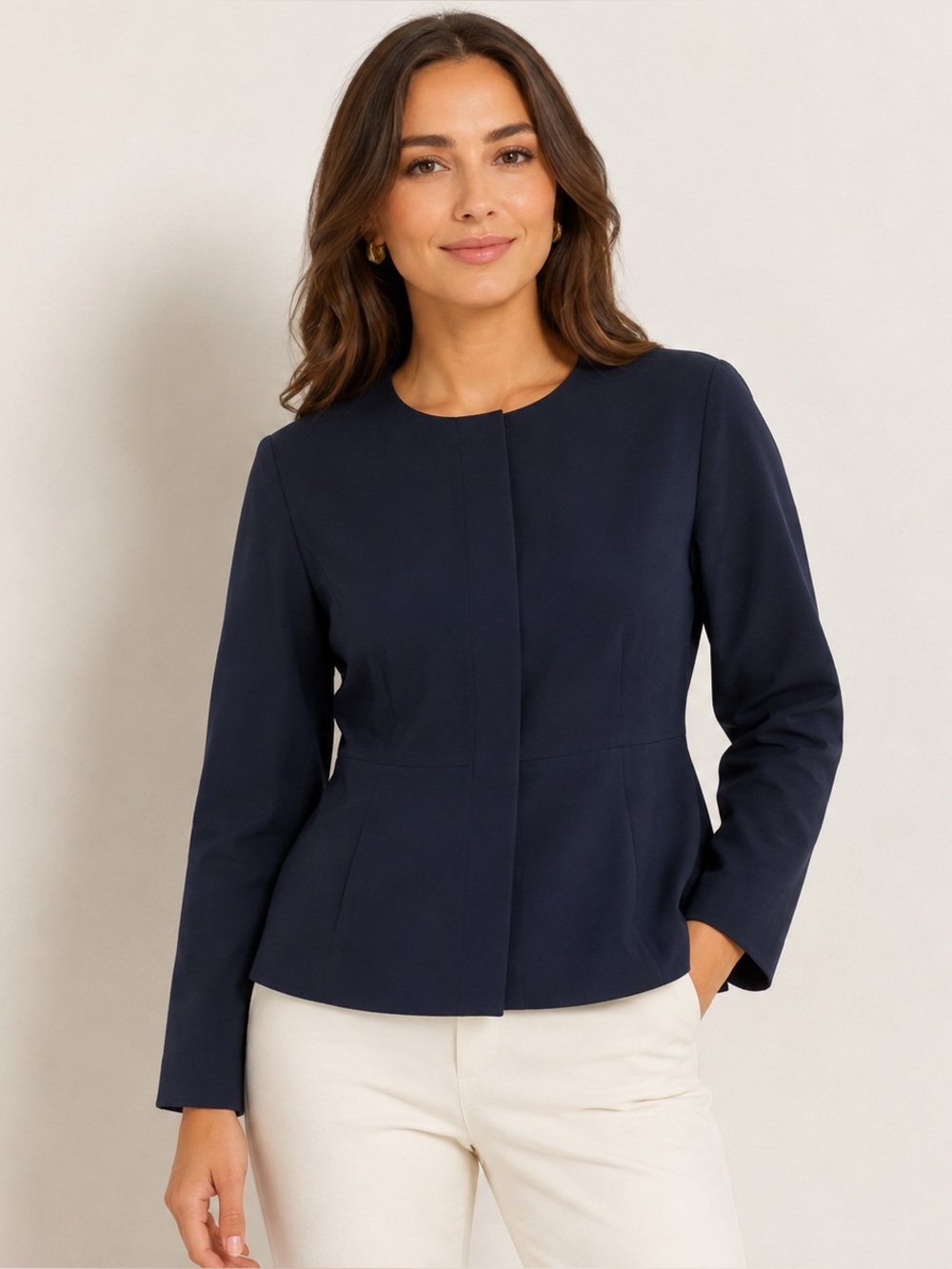 Freeport studio navy blue blazer 10p